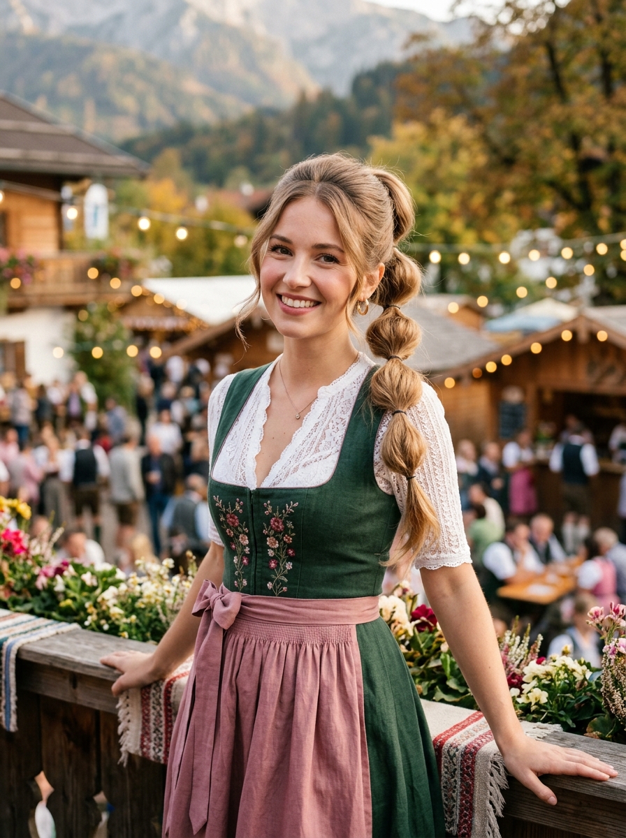 Bubble Braid Dirndlfrisur als Dirndlfrisur Inspiration 2026